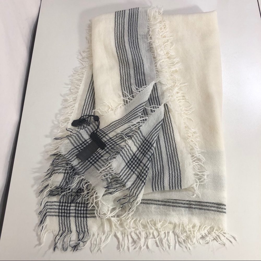 ❤️SOLD❤️Rag & Bone Nassau Wool Light Fringe Scarf - Picture 2 of 4